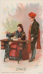 Nähmaschine, Spanien